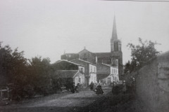 L'entrée du bourg de la route d'Aizenay en 1898